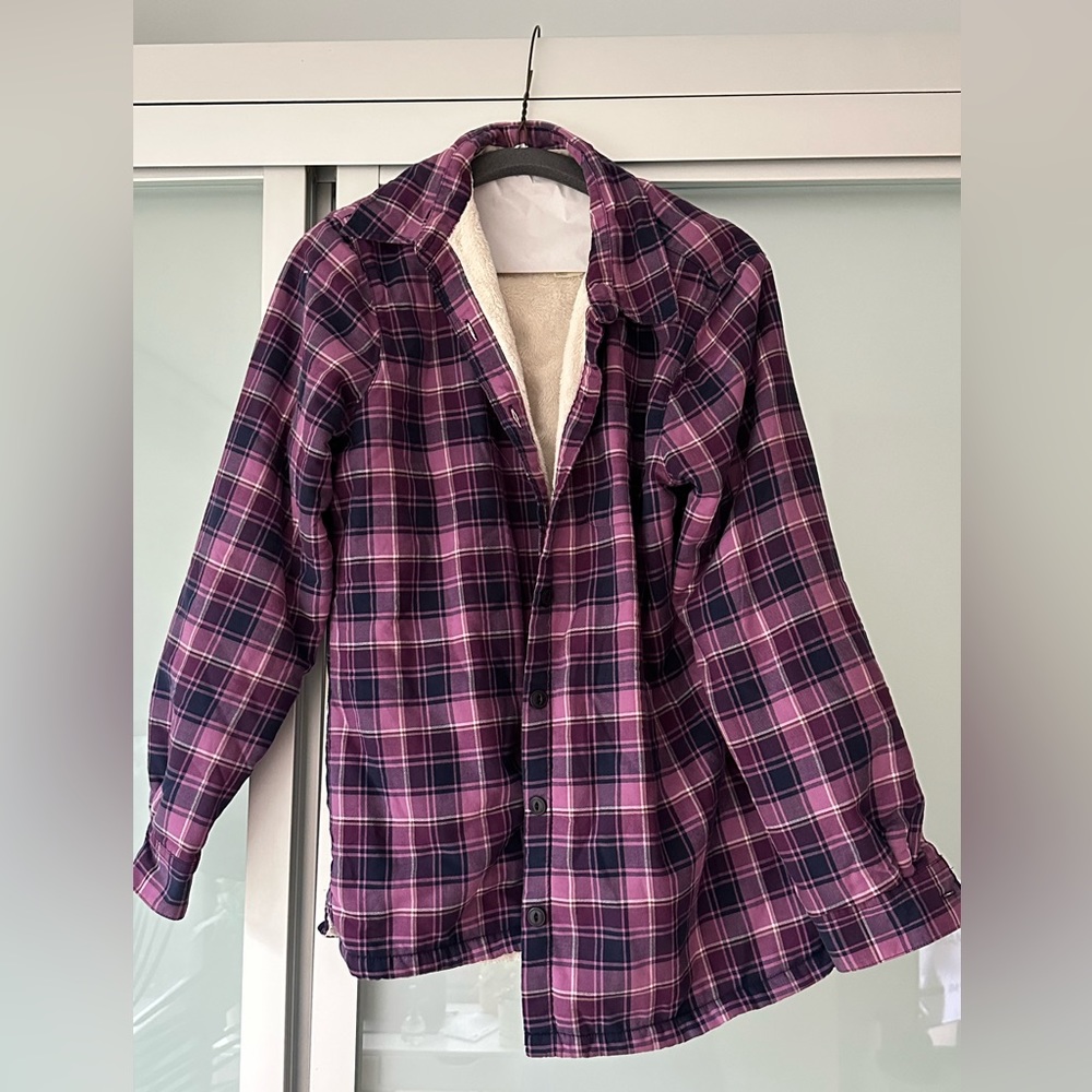 LL Bean fleece lined flannel